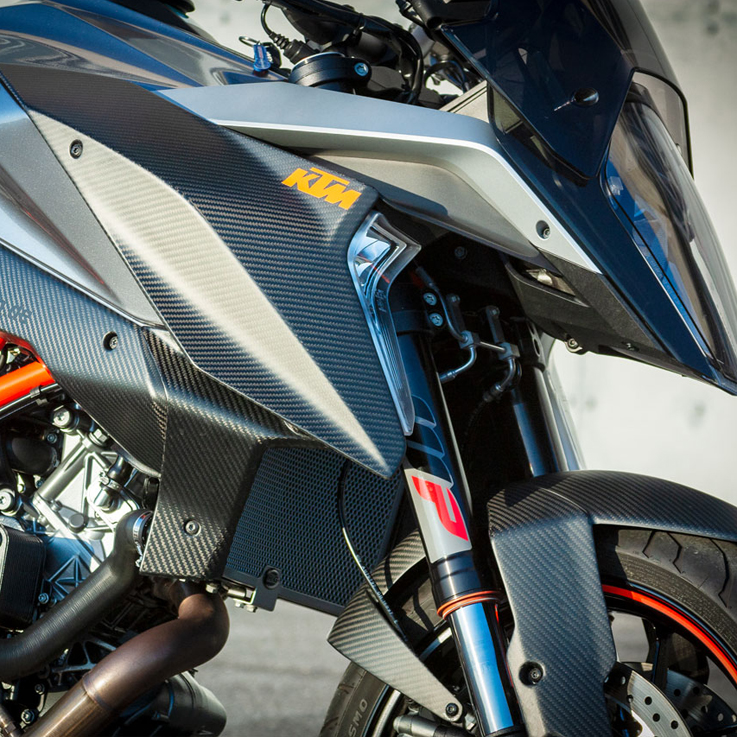 Ducati Monster S2R S4R S4RS 100% Carbon Auspuff Hitzeschutz